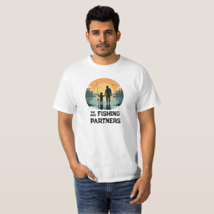 T-shirt Cadeau personnalisé de pêche pour père et fils