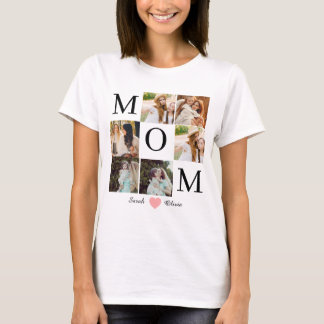 T-shirt cadeau personnalisé fête des mères photo de maman