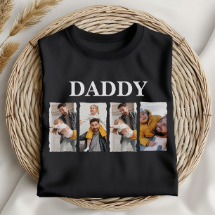 T-shirt Cadeau personnalisé photo papa Collage cadeau pers