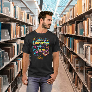 T-shirt Cadeau personnalisé pour bibliothécaire