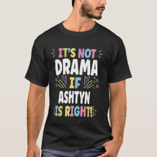 T-shirt Cadeau personnalisé pour femme ASHTON personnalisé