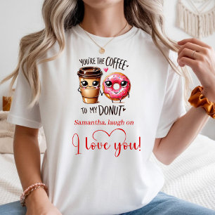 T-shirt Cadeau personnalisé pour petite amie Nourriture dr