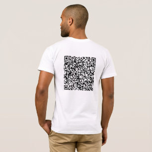 T-shirt cadeau personnalisé QR Code Scan Info amus