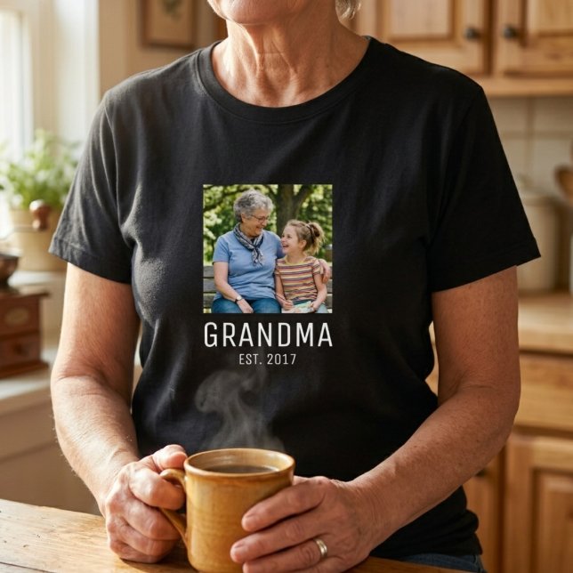 T-shirt Cadeau Photo de Grand-mère (Créateur téléchargé)
