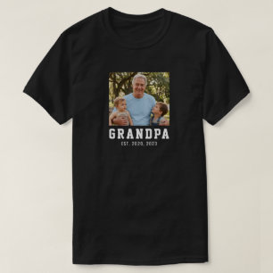 T-shirt Cadeau photo de grand-père établi