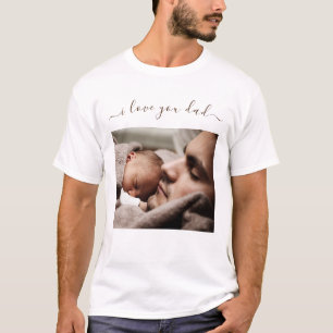T-shirt Cadeau photo personnalisée de votre papa avec le t
