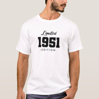 T-shirt Cadeau Pour 70 Ans 1951 Édition Limitée 70E Bir