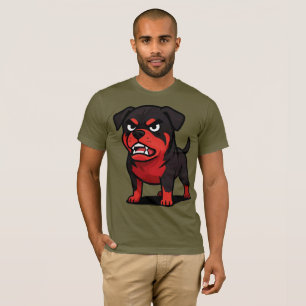 T-shirt Cadeau pour amateur de chien Rottweiler de dessin