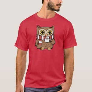 T-shirt Cadeau pour amateur de chouette de dessin animé mi