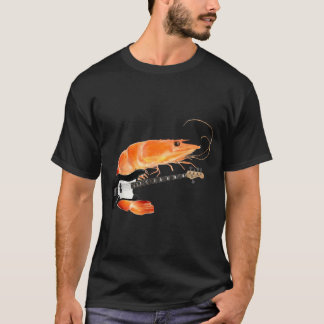 T-shirt Cadeau pour amateur de musique mème crevette drôle