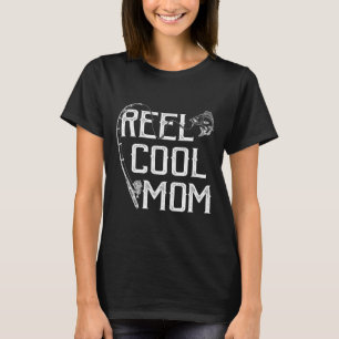 T-shirt Cadeau pour amateur de pêche Bobine Maman cool Pêc