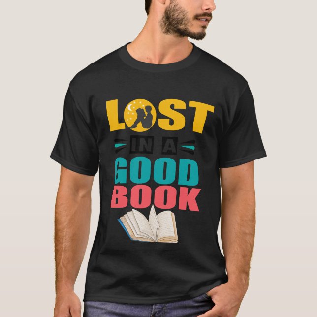 T-Shirt Cadeau pour Amoureux de Lecture « Perdu da (Devant)
