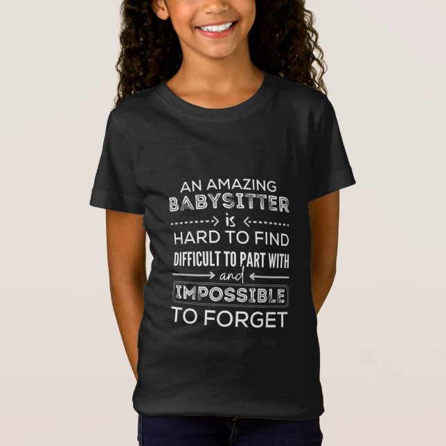 T-Shirt Cadeau Pour Babysitter, Babysitter Cadeau (Devant)
