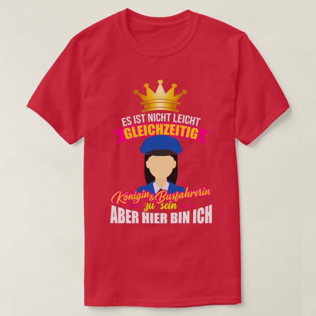 T-shirt Cadeau pour chauffeur de bus (Design devant)