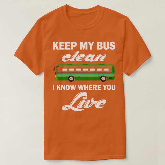 T-shirt Cadeau Pour Conducteur De Bus Drôle Cadeau (Design devant)