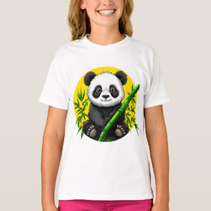 T-shirt 🐼 Cadeau pour enfants panda bambou mignon ✨