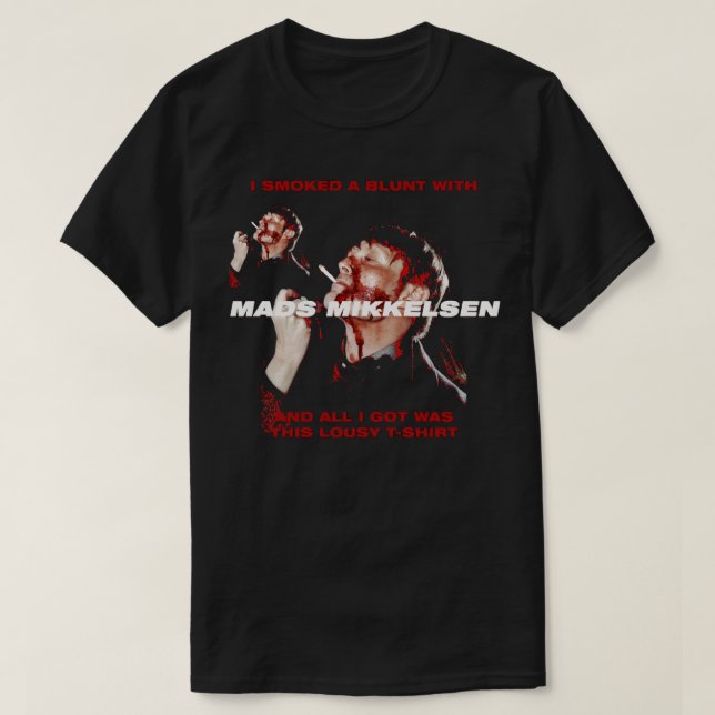 T-shirt Cadeau Pour Femmes Mikkelsen Danois Mads Actor Cut (Design devant)