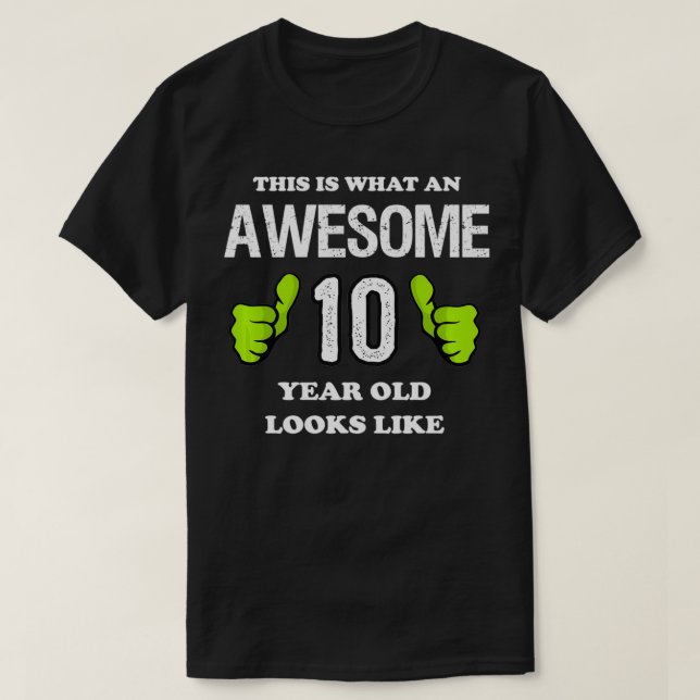 T-shirt Cadeau pour garçon de 10 ans  Super pull pour garç (Design devant)
