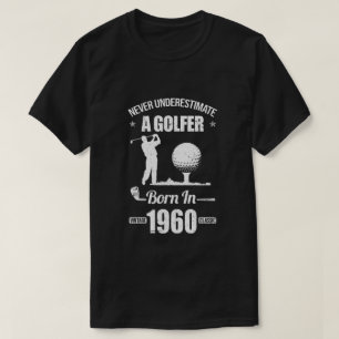 T-shirt Cadeau Pour Golf 60 Ans 1960 60e Birthda
