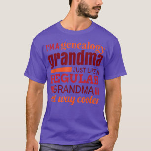 T-shirt Cadeau pour grand-mère généalogiste, grand généalo