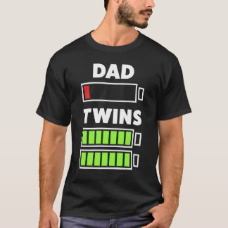 T-shirt Cadeau pour le papa avec des jumeaux