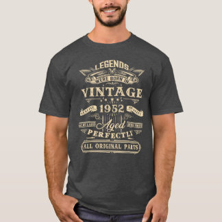 T-shirt Cadeau pour les 70 ans de légendes nées en 1952 70