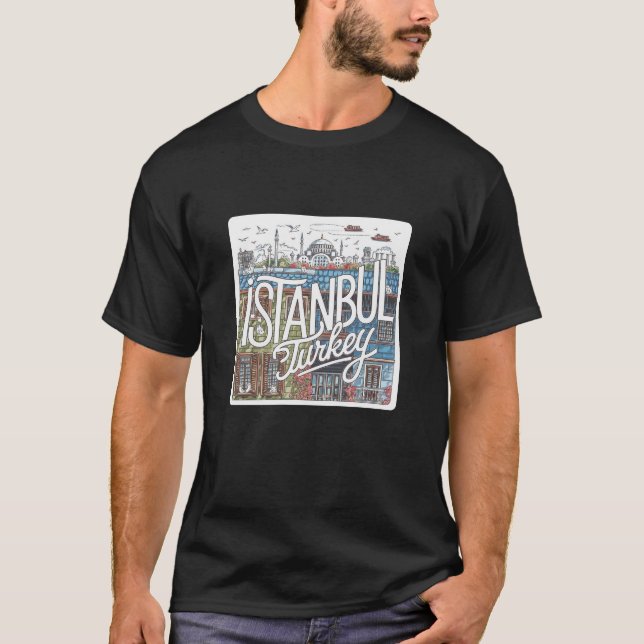 T-shirt Cadeau pour les fans d'Istanbul (Devant)