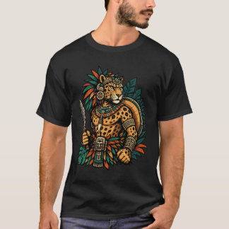 T-shirt Cadeau pour lui Jaguar Guerrier Tribal Vintage pou