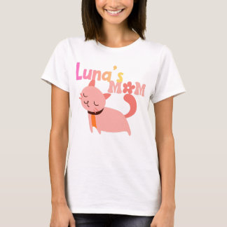 T-shirt Cadeau pour maman de Luna, amoureux de chats perso