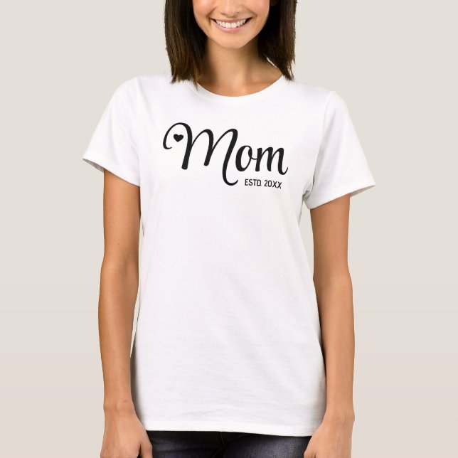 T-shirt Cadeau pour maman : Maman a créé un script simple (Devant)