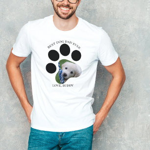 T-shirt Cadeau pour Meilleur Papa Chien Ever Photo Emprein