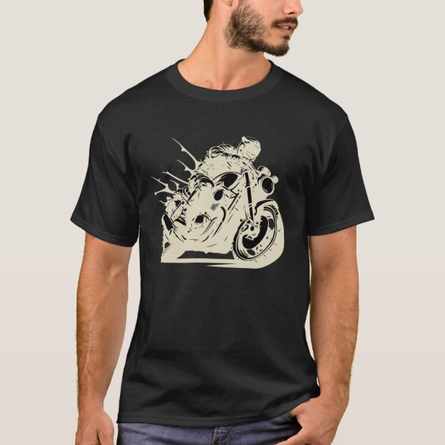 T-shirt Cadeau pour motocyclistes, motos (Devant)