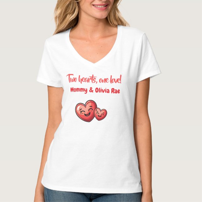 T-shirt Cadeau Pour Nouvelle Maman, Tee - shirts De Famill (Devant)