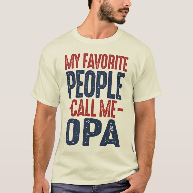T-shirt Cadeau pour Opa (Devant)