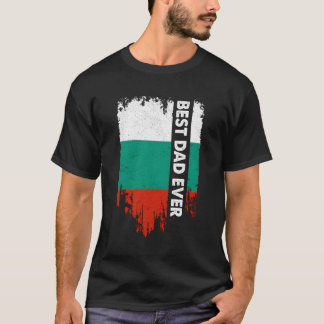 T-shirt Cadeau Pour Papa Bulgare Meilleur Papa Bulgare Jam