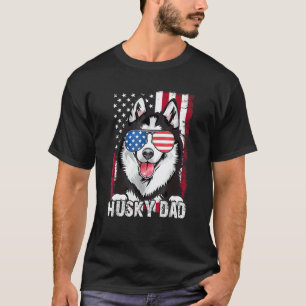 T-shirt Cadeau pour papa de Husky sibérien homme Jour du p