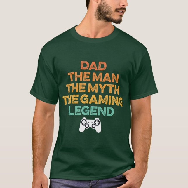 T-shirt Cadeau pour papa gamer (Devant)