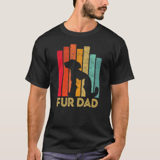T-shirt Cadeau pour papa Homme Fur Papa Chien et Chat Prop