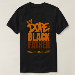 T-shirt Cadeau pour père noir urbain graffiti art de rue