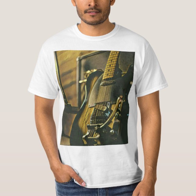T-shirt Cadeau pour petit ami guitariste (Devant)