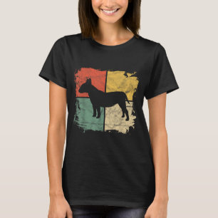 T-shirt Cadeau pour propriétaire de Bull Terrier Rétro Car