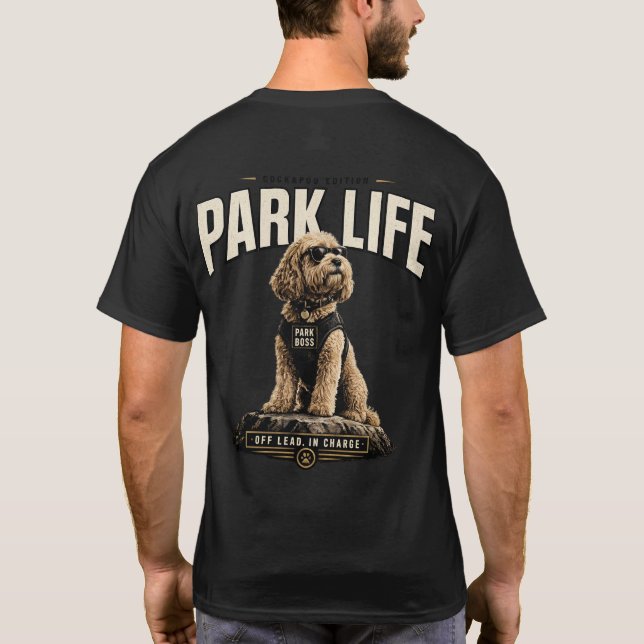 T-Shirt Cadeau pour Propriétaire de Cockapoo Park  (Dos)