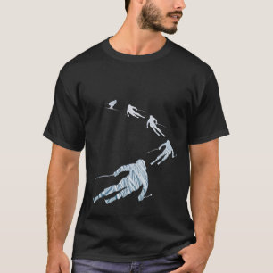 T-shirt Cadeau pour skieur - Conception unique de sport d'