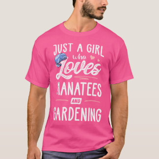 T-shirt Cadeau pour une fille qui aime les lamantins et le