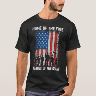 T-shirt Cadeau pour vétéran de la liberté pour les braves