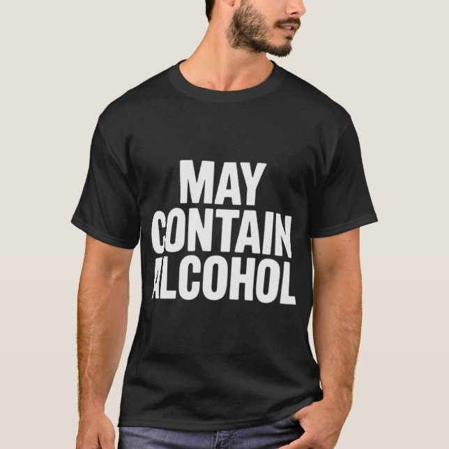 T-shirt Cadeau pouvant contenir de l'alcool (Devant)