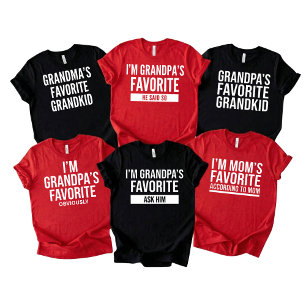 T-shirt Cadeau préféré de grand-mère drôle Famille mignonn