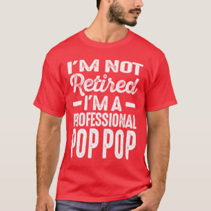 T-shirt Cadeau professionnel PopPop retraite pour hommes