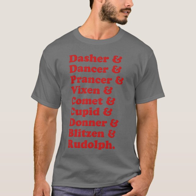 T-shirt cadeau Rein Names (Devant)