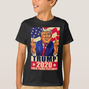 T-shirt Cadeau Républicain Trump Doigt d'Honneur à Vos Sen